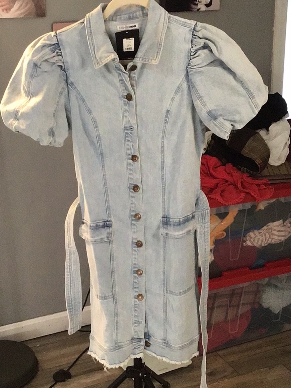 Denim Sexy Dress Fashion Nova